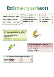 English Worksheet: Exclamatory Sentences 