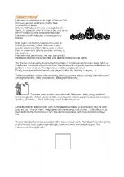 English worksheet: Halloween traditions