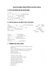 English Worksheet: Song- 