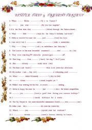 Simple Past & Present perfect  worksheet 