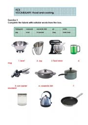 English Worksheet: FCE - Food and cooking - Teachers notes