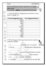 past tense verbs