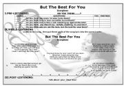 English worksheet: But The Best For You  by Scorpions