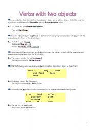 Verbs with two objects