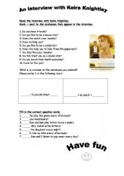 English Worksheet: Second page of presenting present simple