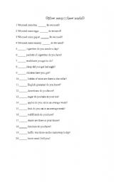 English Worksheet: how many how much countable uncountable nouns