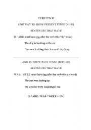 English worksheet: Verb Tense