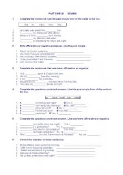 English Worksheet: extra material - Simple Past