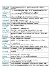 English Worksheet: vocabulary in the comunity.