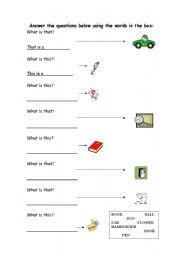 English Worksheet: This and That