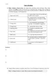 English Worksheet: Vocabulary Revision for Unit 1 CAE Gold Plus