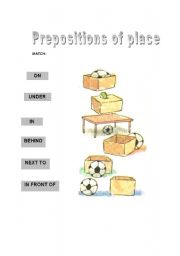 Prepositions of place