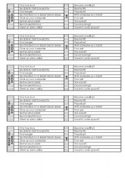 English Worksheet: WOULD YOU RATHER...-Exchanging desks Game