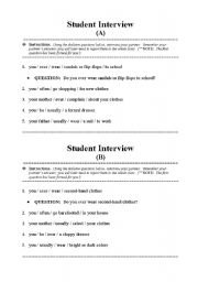 English Worksheet: Frequency adverbs interview