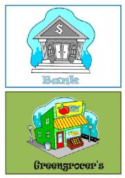 English Worksheet: Shops flashcards 1/5