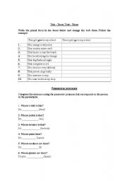 English worksheet: Pronouns