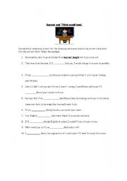 English Worksheet: Second and Third Conditional
