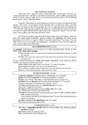 English Worksheet: The tower of London