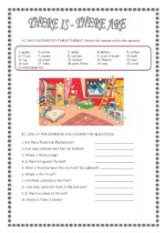 English Worksheet: THERE IS - THERE ARE