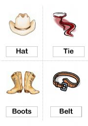 English Worksheet: Clothes Flashcards