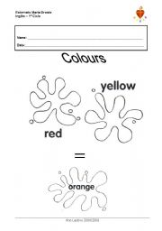 English worksheet: Colour mix 1