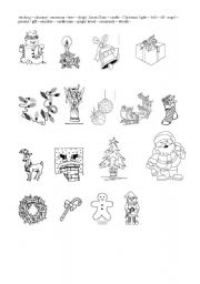 English Worksheet: Christmas pictures