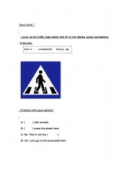 English Worksheet: Traffic signs 