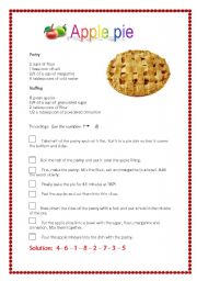 English Worksheet: Rearrange the recipe