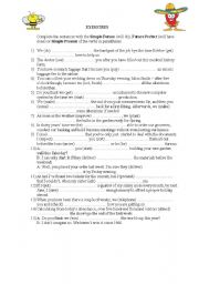 English Worksheet: simple future, future perfect and simple peresent