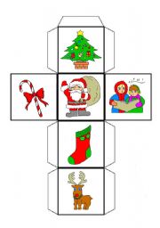 English Worksheet: Christmas dice