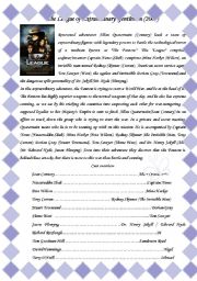 The League of Extraordinary Gentlemen, Movie Activity (4 pages)