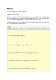 English worksheet: Decoding Nazi Secrets Part 1