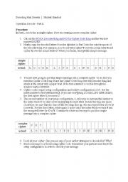 English worksheet: Decoding Nazi Secrets part II