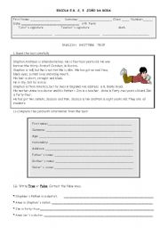 English Worksheet: Test