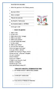 English worksheet: More exercises for little children