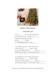 English Worksheet: White Christmas 
