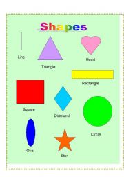 English Worksheet: Shapes vocabulary
