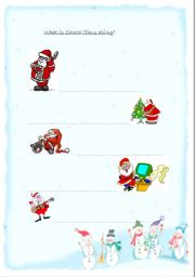 English worksheet: christmas time