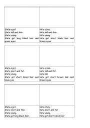 English worksheet: People