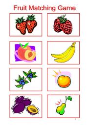 Fruit Matching Game