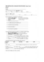 English Worksheet: grammar worksheet