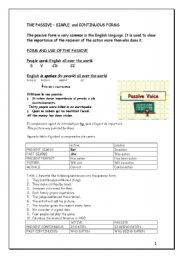 English Worksheet: PASSIVE VOICE PRACTICE