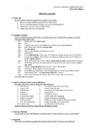 English Worksheet: Everyday idioms - Renting a movie