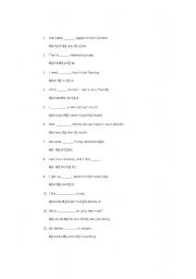 English worksheet: easy english