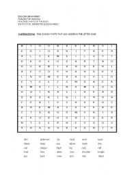 English worksheet: PARTS OF THE BODY