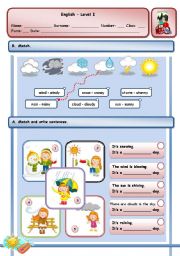 English Worksheet: THE WEATHER