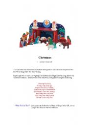 English Worksheet: christmas story