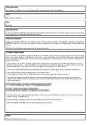 English worksheet: Be a reporter