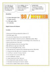 SO/Neither + BUSINESS ENGLISH 