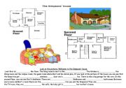 English Worksheet: The simpsons house